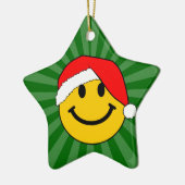 Cute Kerstkerstkerstkerstkerstkerstkerstkerstkerst Keramisch Ornament (Links)