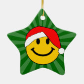 Cute Kerstkerstkerstkerstkerstkerstkerstkerstkerst Keramisch Ornament (Achterkant)