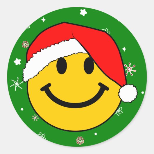 Cute Kerstkerstkerstkerstkerstkerstkerstkerstkerst Ronde Sticker (Voorkant)