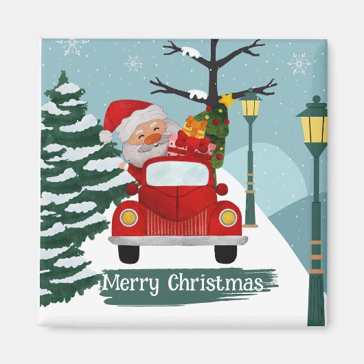 Cute Kerstkerstkerstkerstkerstkerstkerstkerstmis M Magneet (Voorkant)