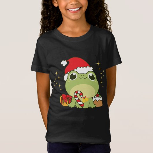 Cute Kerstkikker T-shirt (Voorkant)