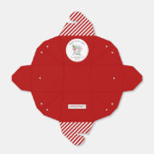 Cute Kerstkoekje voor de voordeur Bedankdoosjes (Uitgevouwen)