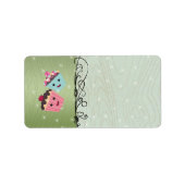 Cute-kerstkoekjes: adreslabel etiket (Voorkant)