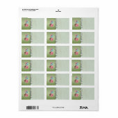 Cute-kerstkoekjes: adreslabel etiket (Full Sheet)