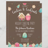 Cute kerstkoekjes Cocktail Party Flyer (Voorkant / Achterkant)