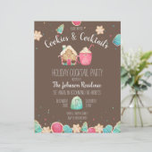 Cute kerstkoekjes Cocktail Party Flyer (Staand voorkant)