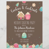 Cute kerstkoekjes Cocktail Party Flyer (Voorkant)