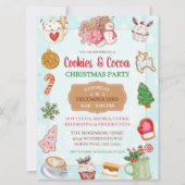 Cute Kerstkoekjes en Cacaoverse Party Kaart (Voorkant)