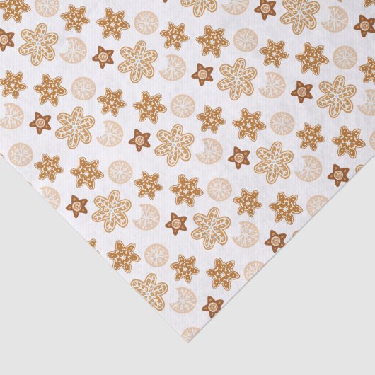 Cute Kerstkoekjes Holiday Tissuepapier (Detail)