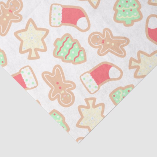 Cute Kerstkoekjespapier Tissuepapier (Detail)