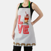 Cute Kerstkoffie Gingerbrood Love Apron Schort (Insitu)