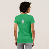 Cute kerstkonijn en fox sneeuwscène t-shirt (Achterkant volledig)