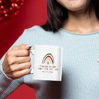 Cute kerstleraar Gift Modern Drawn regenboog