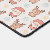 Cute Kerstman en Rendier Patroon Bureaumat (Hoek)