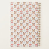 Cute Kerstman en Rendier Patroon Planner (Achterkant)