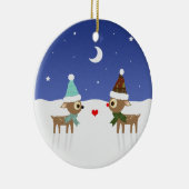 Cute Kerstman Kerst Ornament (Rechts)