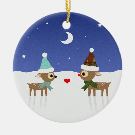 Cute Kerstman Kerst Ornament (Voorkant)