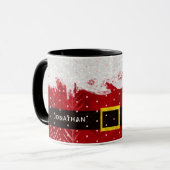 Cute Kerstman Kerstvakantie Pak Mok (Voorkant links)