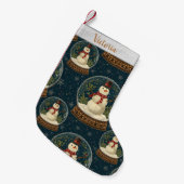 Cute Kerstman Kousen Kleine Kerstsok (Voorkant (Hangend))
