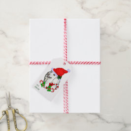 Cute Kerstman Poodle Kerstcadeaus Cadeaulabel