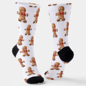 Cute Kerstmannetje Festive Soks Sokken (Gebogen)