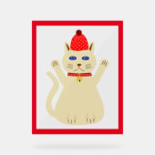 Cute Kerstmis Acryl Bord (Voorkant)