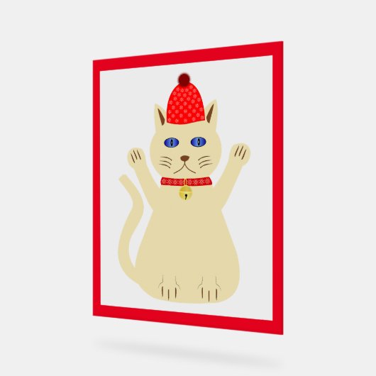 Cute Kerstmis Acryl Bord (Hoek)