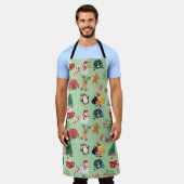Cute Kerstmis All-Over Print Schort (Gedragen)