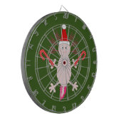Cute Kerstmis Axolotl Dartbord (Voorkant Links)