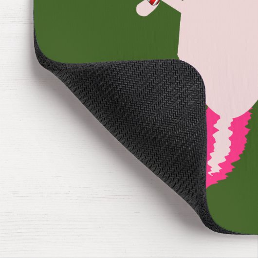 Cute Kerstmis Axolotl Muismat (Hoek)