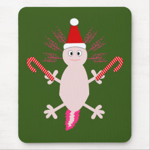 Cute Kerstmis Axolotl Muismat