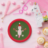 Cute Kerstmis Axolotl Papieren Bordje (Feest)