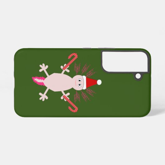 Cute Kerstmis Axolotl Samsung Galaxy Hoesje (Achterkant horizontaal)