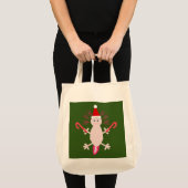 Cute Kerstmis Axolotl Tote Bag (Voorkant (product))