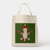 Cute Kerstmis Axolotl Tote Bag (Achterkant)