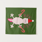 Cute Kerstmis Axolotl Wandkleed (Voorkant (horizontaal))