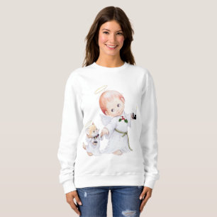 Cute Kerstmis Baby Angel en Cat Trui