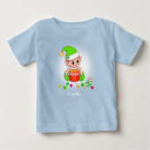 Cute Kerstmis Baby Elf en Confetti (Voorkant)