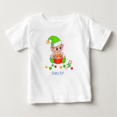 Cute Kerstmis Baby Elf en Confetti (Voorkant)