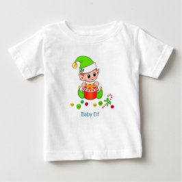 Cute Kerstmis Baby Elf en Confetti