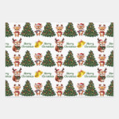 Cute Kerstmis Baby Reindeer Inpakpapier Vel (Voorkant)