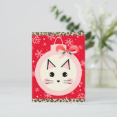 Cute Kerstmis Briefkaart (Staand voorkant)