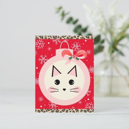 Cute Kerstmis Briefkaart (Staand voorkant)