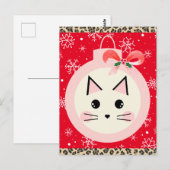 Cute Kerstmis Briefkaart (Voorkant / Achterkant)