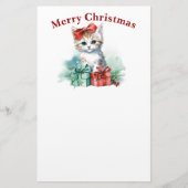 Cute Kerstmis Briefpapier (Voorkant)