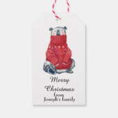 Cute kerstmis cadeaulabel (Achterkant)
