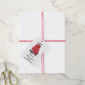 Cute kerstmis cadeaulabel (Met Touw)