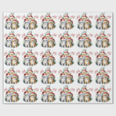 Cute Kerstmis Cadeaupapier (Vlak)