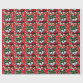 Cute Kerstmis Cadeaupapier (Vlak)