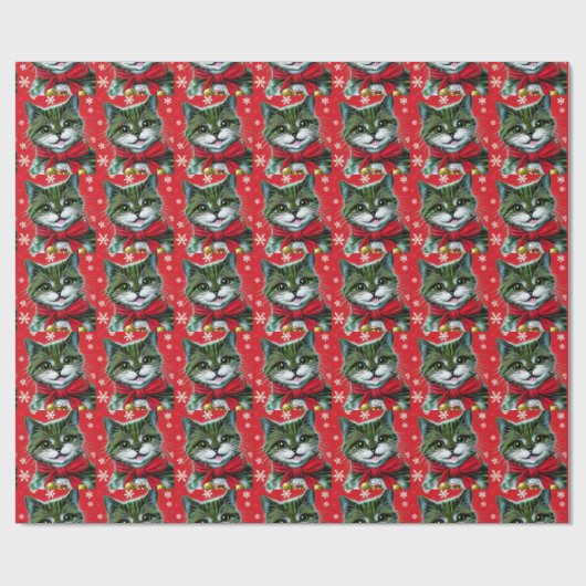 Cute Kerstmis Cadeaupapier (Vlak)